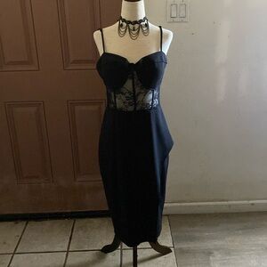Gothic🥀🦇Vampire Vampress Long Black Dress